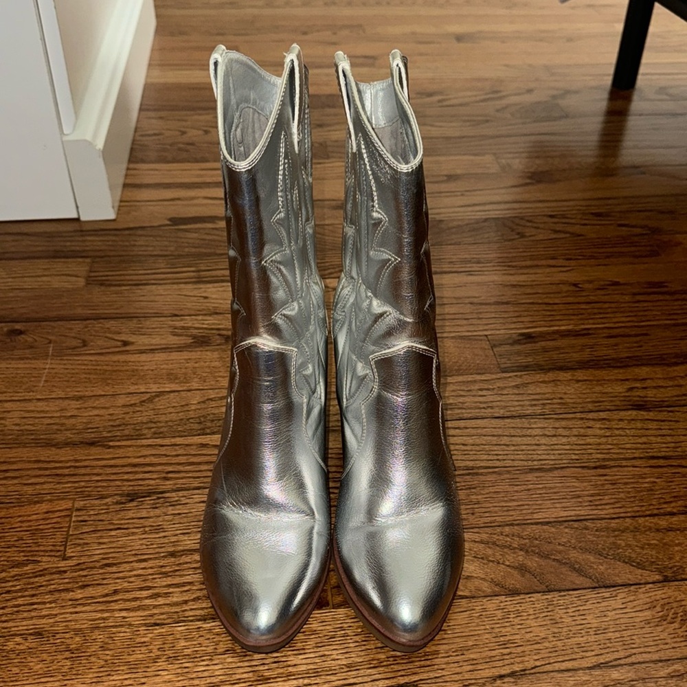 Silver MIA Western Boots